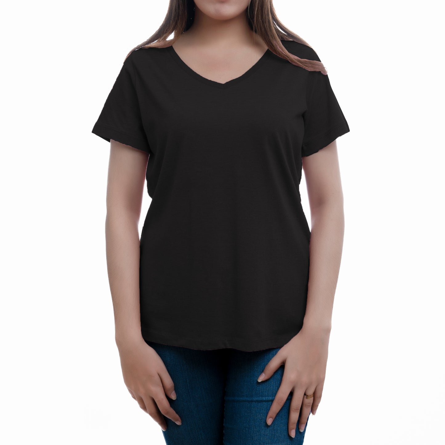 WOMEN COMFORT V NECK TEE