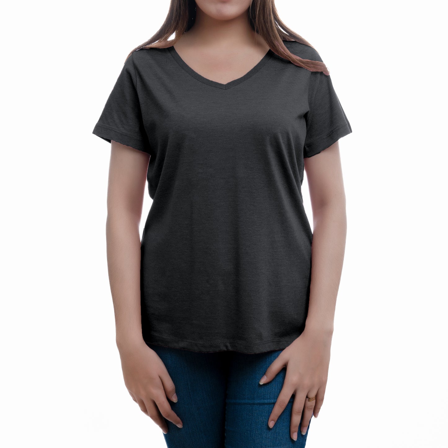 WOMEN COMFORT V NECK TEE