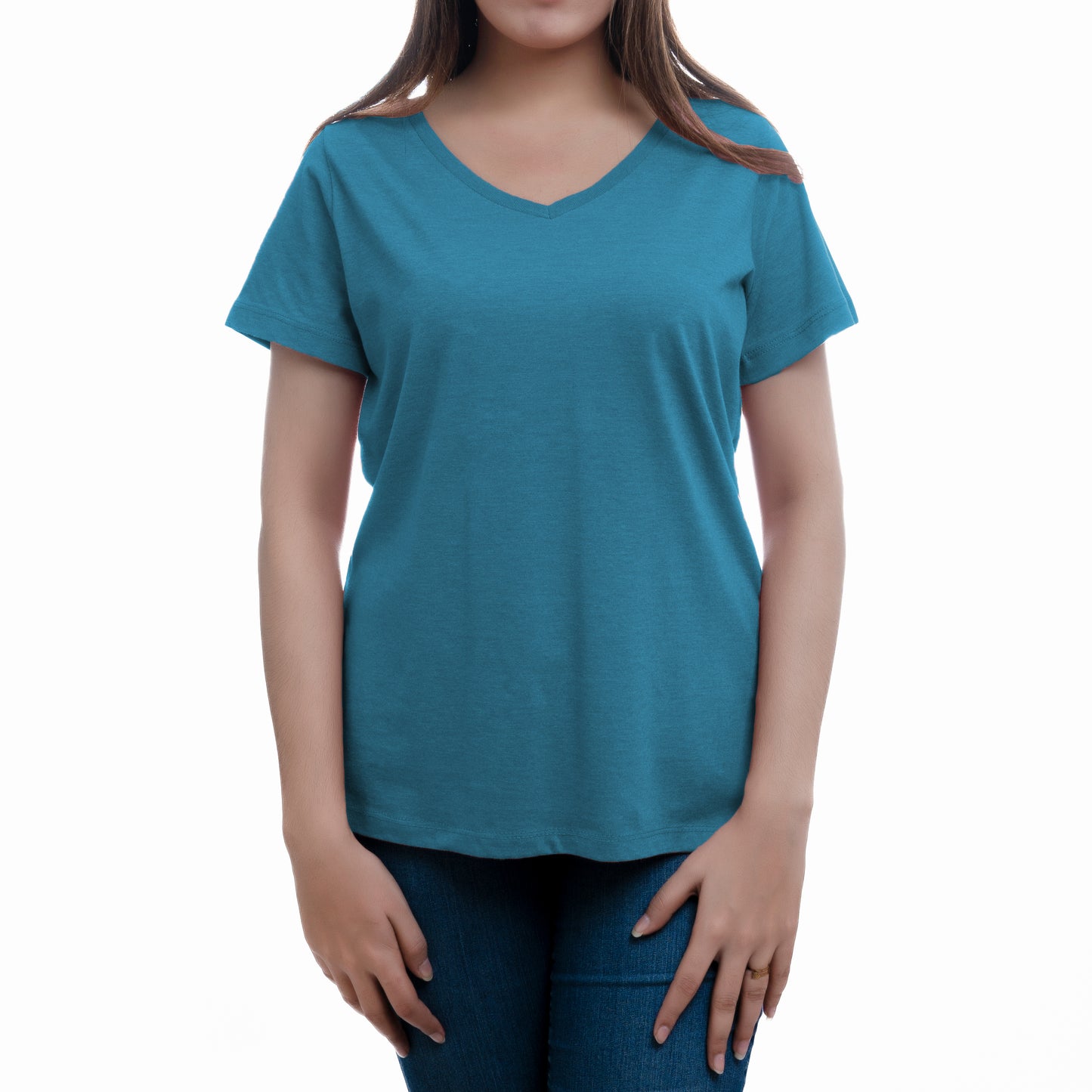 WOMEN COMFORT V NECK TEE