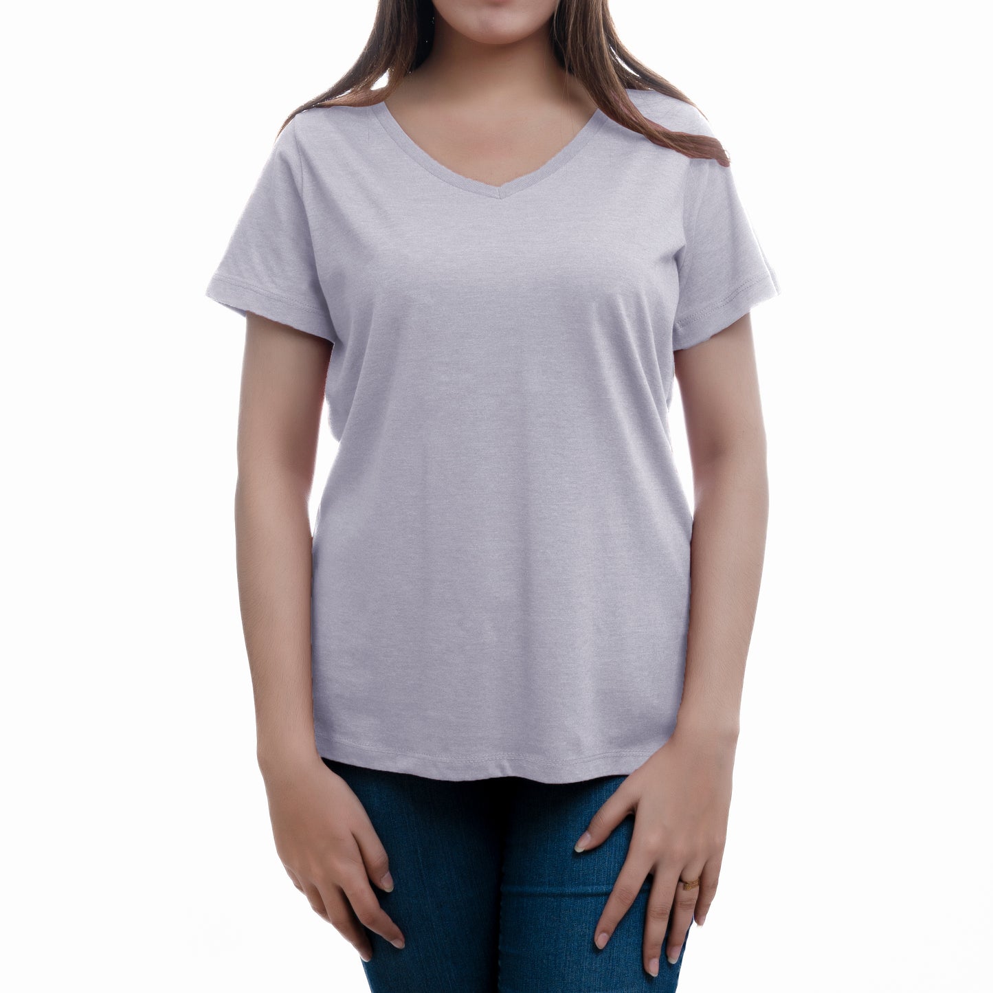 WOMEN COMFORT V NECK TEE