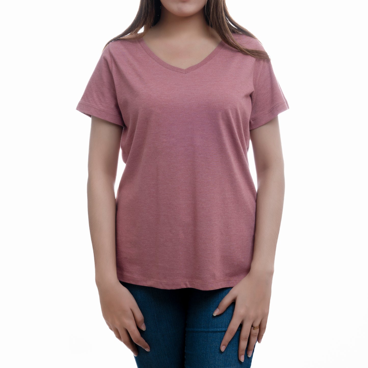 WOMEN COMFORT V NECK TEE