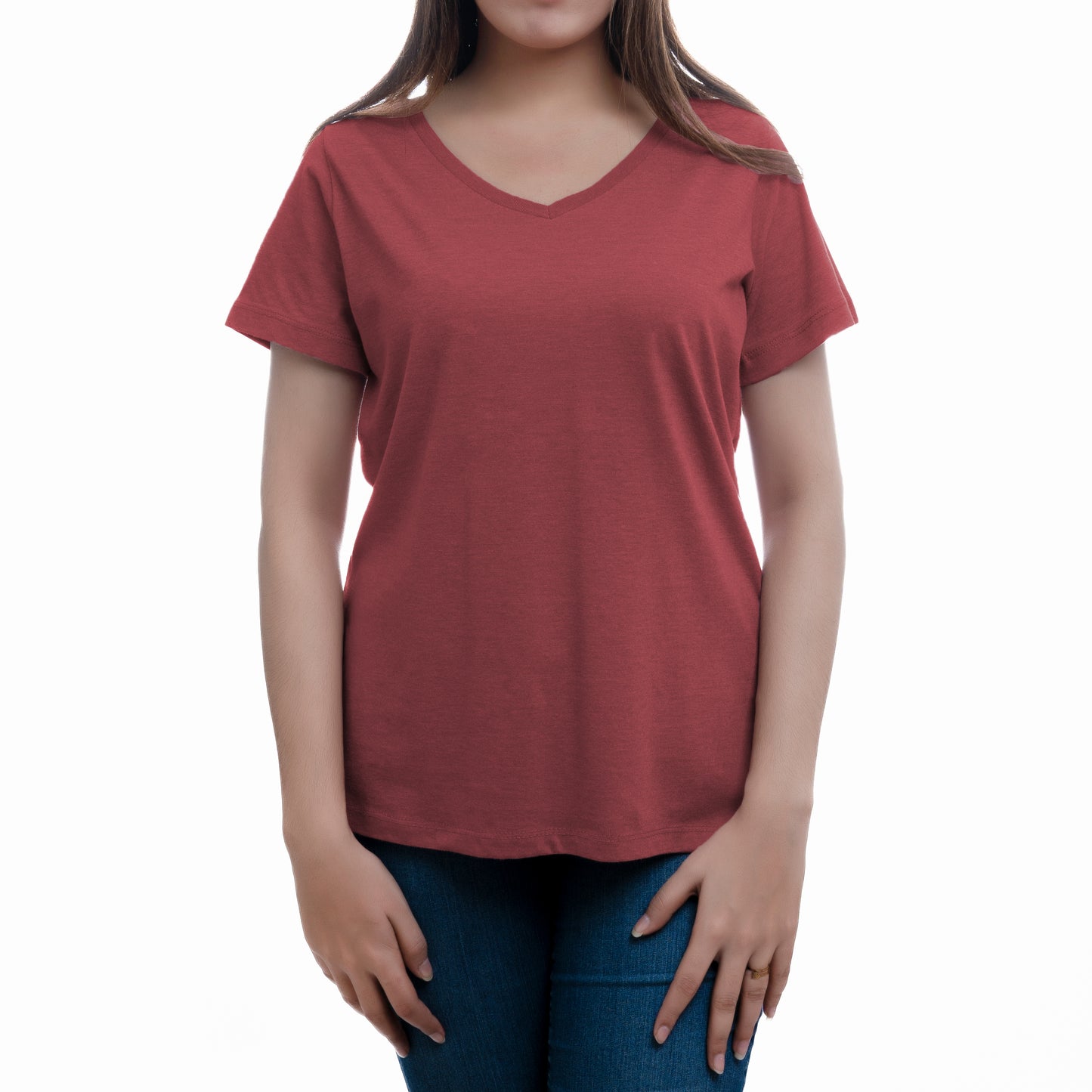 WOMEN COMFORT V NECK TEE