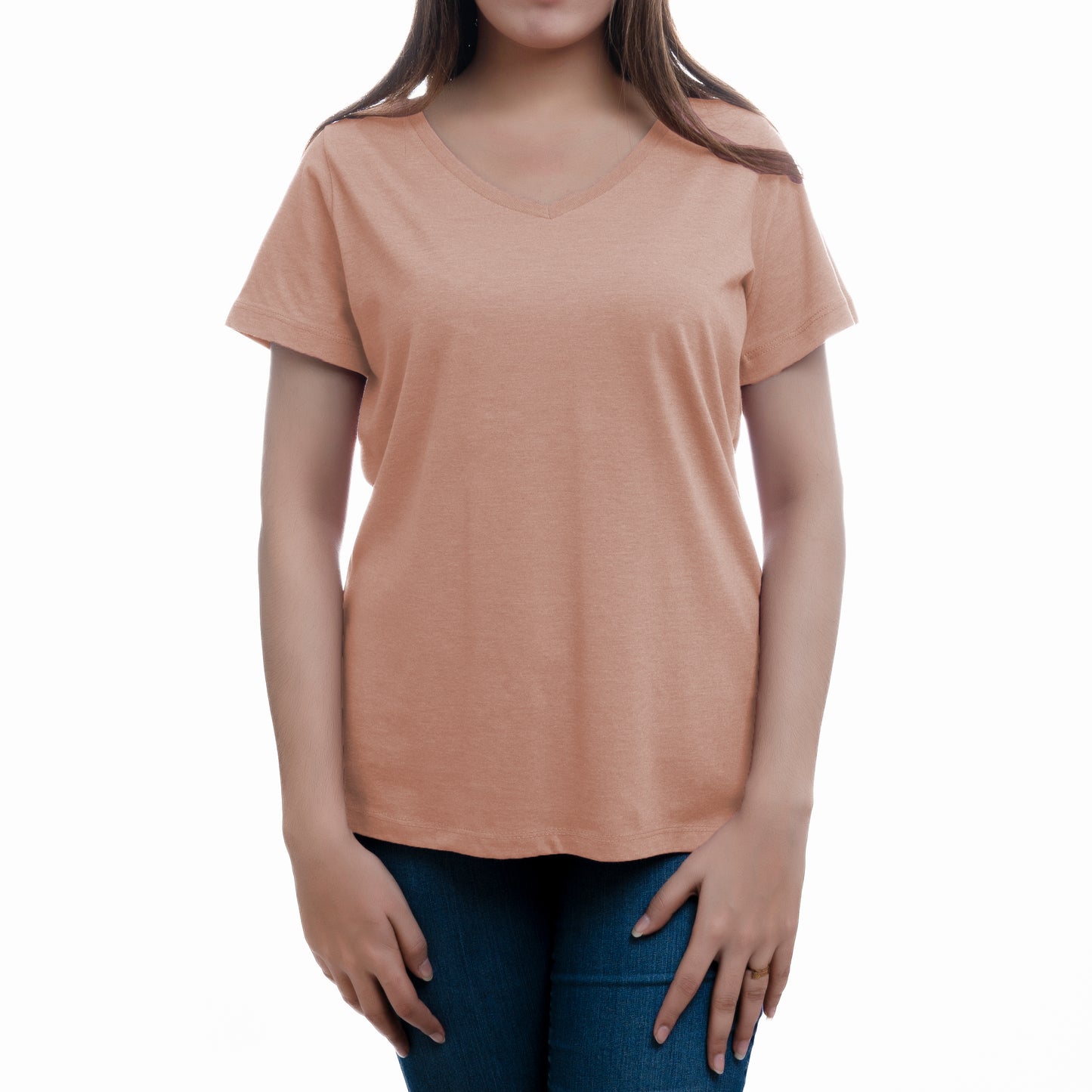 WOMEN COMFORT V NECK TEE