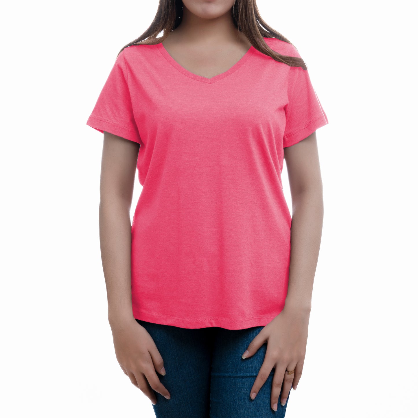 WOMEN COMFORT V NECK TEE