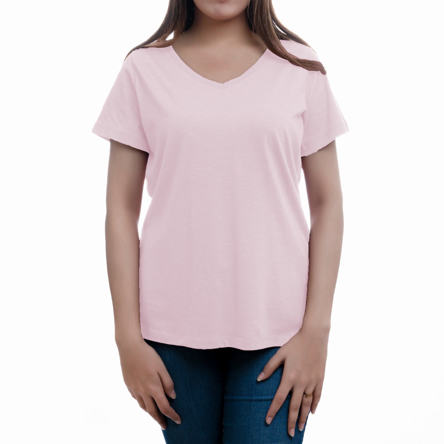 WOMEN COMFORT V NECK TEE