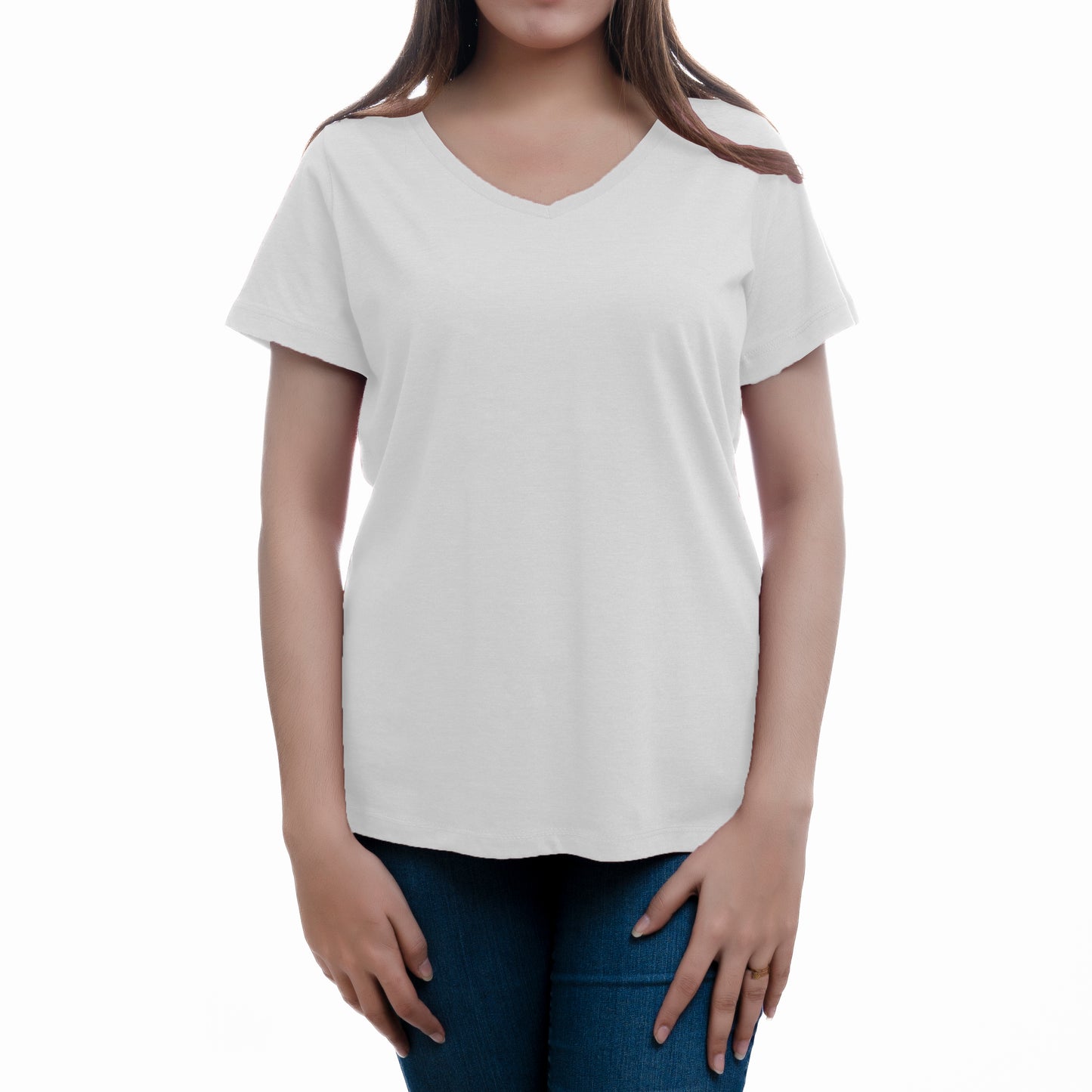 WOMEN COMFORT V NECK TEE